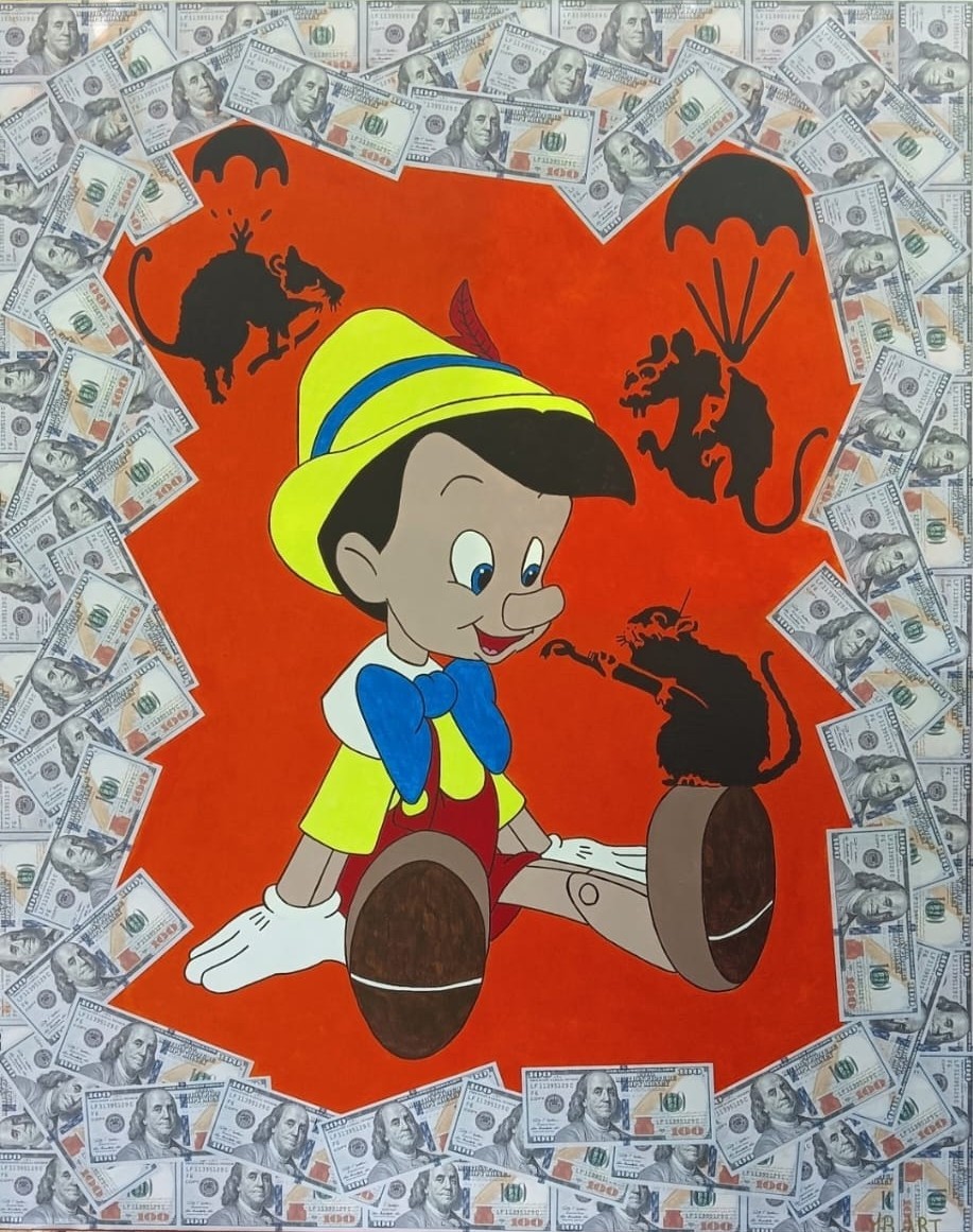 MB-Art, Pinocchio Banksy MB-Art, Pinocchio Banksy