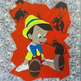 Painting, Pinocchio Banksy, MB-Art