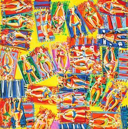 Painting, La plage, David Jehan (B.boss)