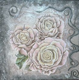Peinture, Rosas en Hielo, Evgeniya Brits