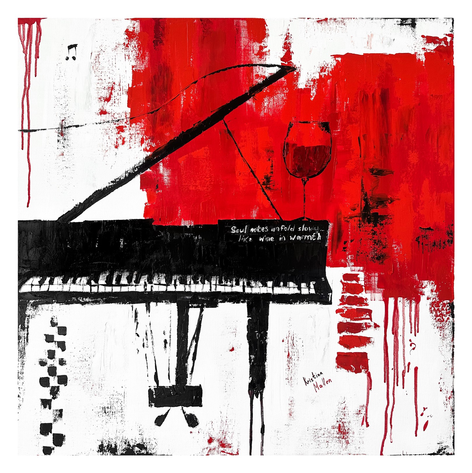 Kristina Mallen, Soul Notes Unfold Slowly Like Wine in Warmth (Giclée Print) Kristina Mallen, Soul Notes Unfold Slowly Like Wine in Warmth (Giclée Print)
