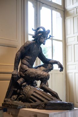 Sculpture, Faune assis, Christophe Charbonnel
