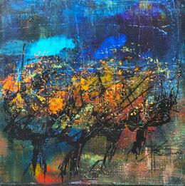 Peinture, Les ceps d'azur, Patricia Ritschard