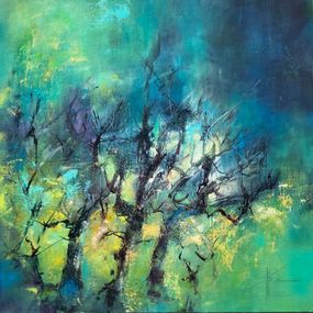 Peinture, Les ramures indigo, Patricia Ritschard