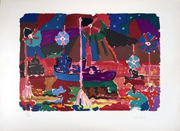 Print, Bassin de Saint Marc, la nuit, Charles Lapicque