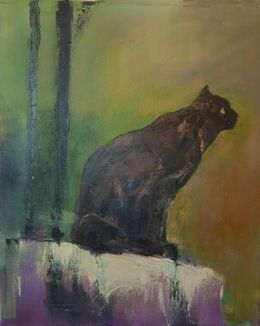 Peinture, Le chat'sseur, Patricia Ritschard