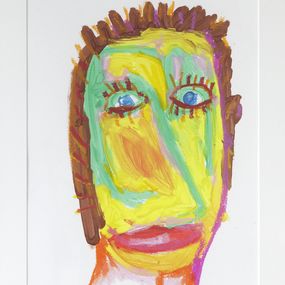 Gemälde, Portrait Basquiaise N°4, Sylvain Copete
