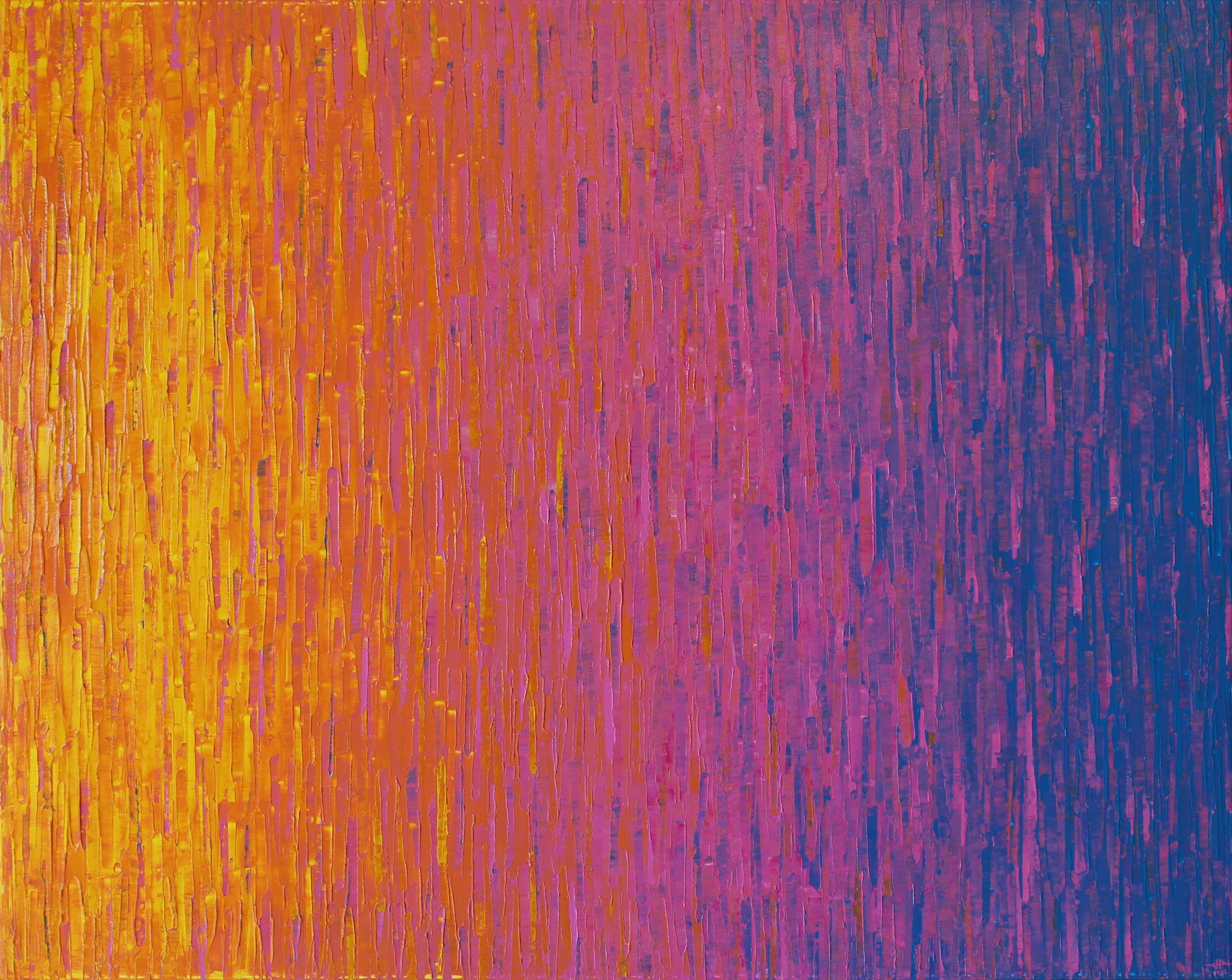 Jonathan Pradillon, Fondu de couleurs jaune rose bleue Jonathan Pradillon, Fondu de couleurs jaune rose bleue
