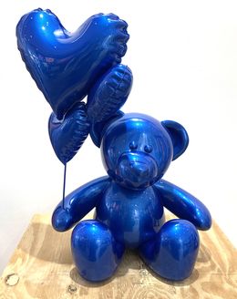 Sculpture, Teddy love Bleu Cote d'Azur, Nicolas Krauss