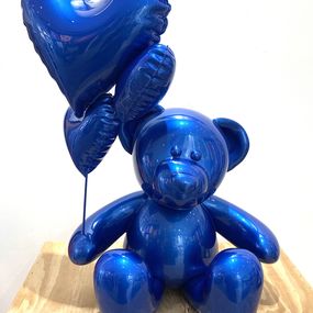 Sculpture, Teddy love Bleu Cote d'Azur, Nicolas Krauss