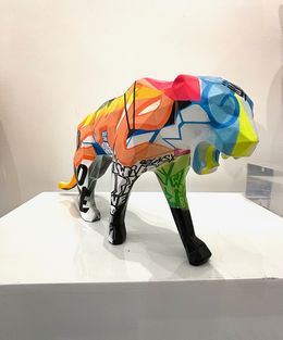 Sculpture, Panthère taguée mate, Richard Orlinski