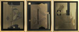 Painting, Untitled 15, 16 and Untitled 17. From the Mexican Ryoan-ji Series, Francisco Larios