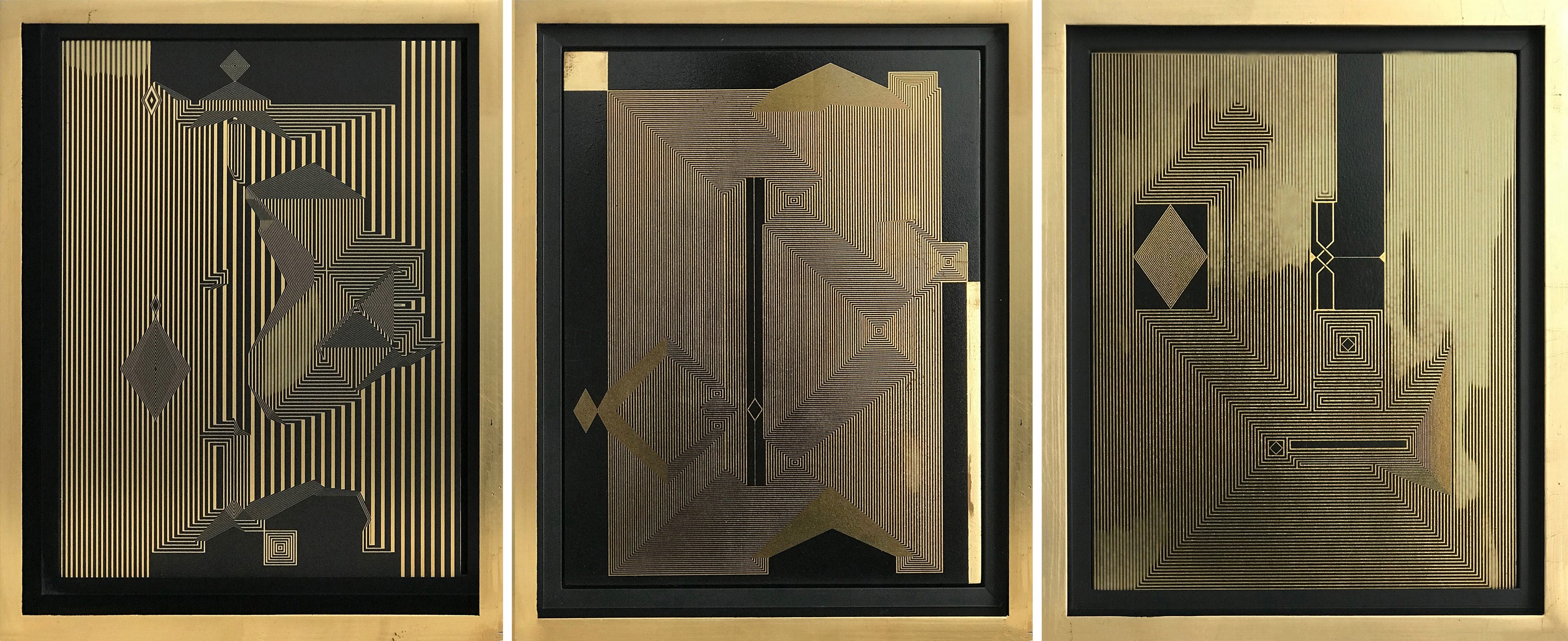 Francisco Larios, Untitled 15, 16 and Untitled 17. From the Mexican Ryoan-ji Series Francisco Larios, Untitled 15, 16 and Untitled 17. From the Mexican Ryoan-ji Series
