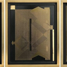Gemälde, Untitled 15, 16 and Untitled 17. From the Mexican Ryoan-ji Series, Francisco Larios