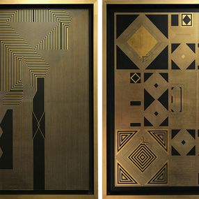 Painting, Untitled 26 and Untitled 24 From the Mexican Ryoan-ji Series, Francisco Larios