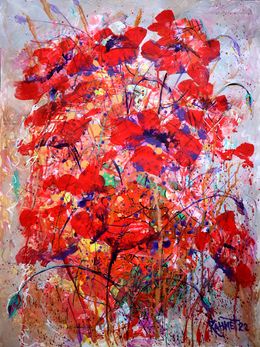 Peinture, Fantasy with Flowers 8, Rakhmet Redzhepov (Ramzi)