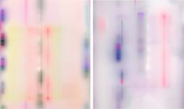 Painting, Hesper 001 and Hesper 002 Diptych, Abstract Painting. From The Series Hesper, Francisco Larios