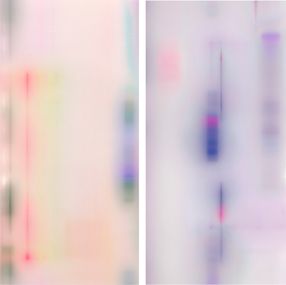 Peinture, Hesper 001 and Hesper 002 Diptych, Abstract Painting. From The Series Hesper, Francisco Larios