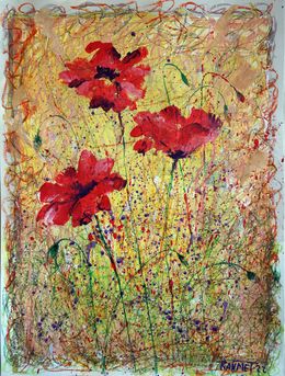 Painting, Fantasy with Flowers 10, Rakhmet Redzhepov (Ramzi)