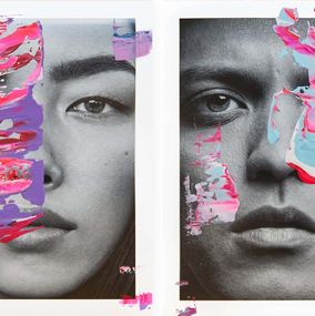Photography, Weifang Sun and Kaaling, Bruno Mars, Portraits Intervened by the artists., Hunter & Gatti