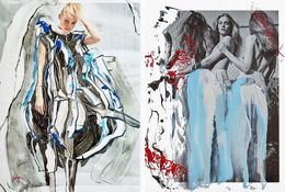 Photographie, Nymphs Empty Spaces and Maiol Nymphs. Photographs Intervened by the artists, Hunter & Gatti