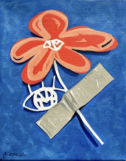 Gemälde, Fleur scotchée, Kesko