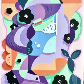 Peinture, Profil orange et violet, Kesko
