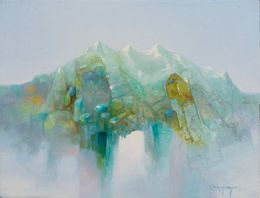 Painting, Illimani V, Ramiro Machaca