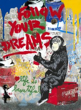 Painting, Everyday Life - Follow your Dreams, Mr Brainwash
