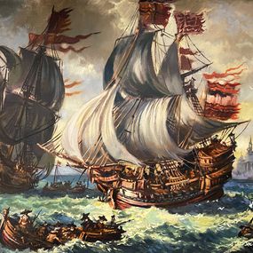 Gemälde, In the storm, Alexander Litvinov