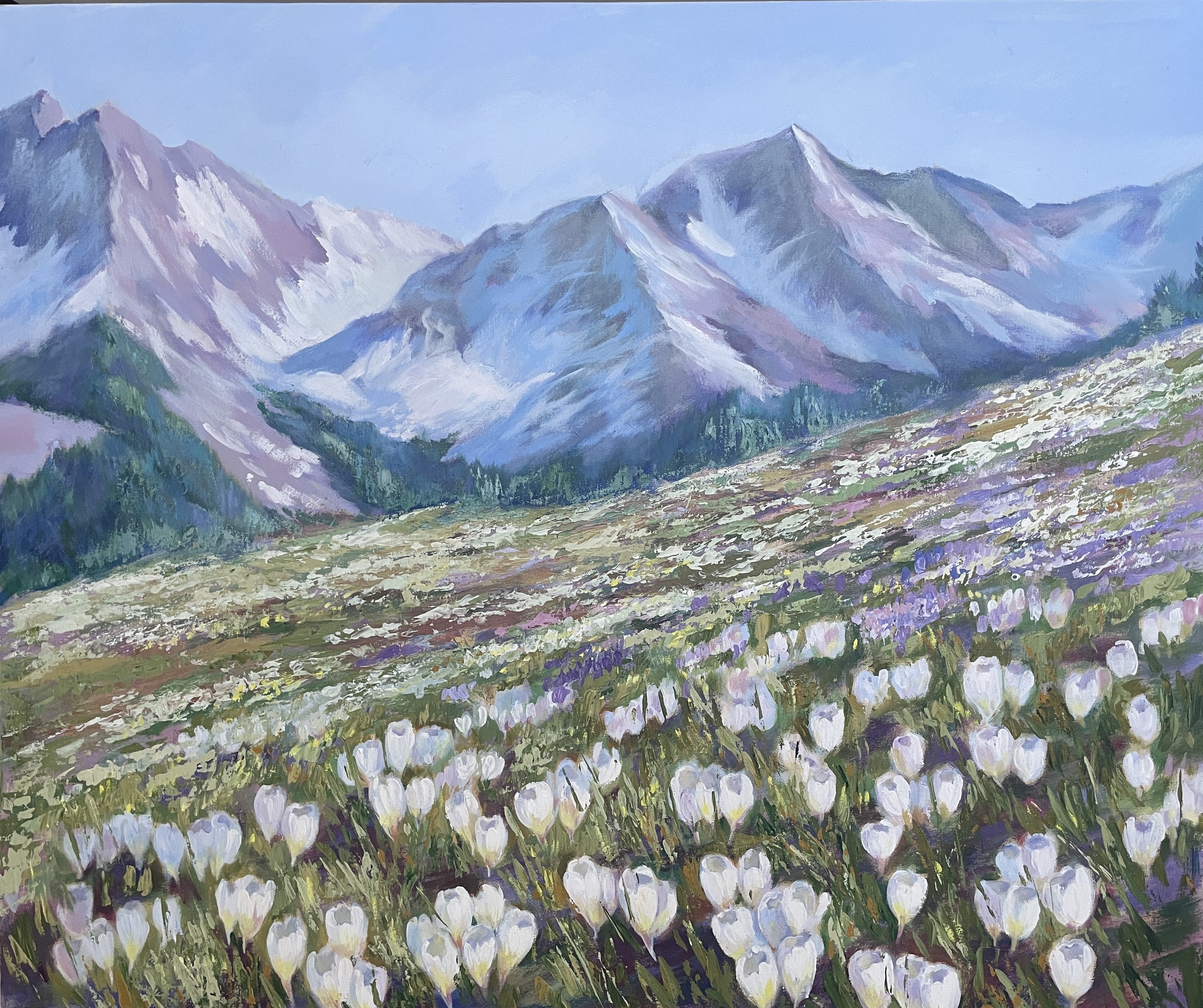 Anna Reznikova, Crocuses are Blooming Anna Reznikova, Crocuses are Blooming