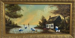 Peinture, Schtroumpfs, Dezache