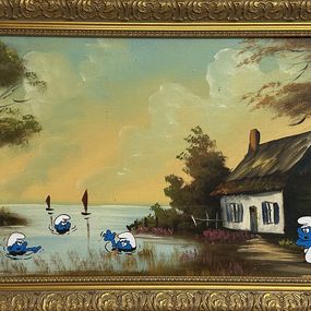 Peinture, Schtroumpfs, Dezache