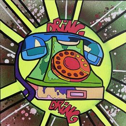 Painting, Vintage phone, Sebastien Beaulieu