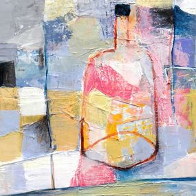 Painting, Bouteille rose, Philippe Fissore