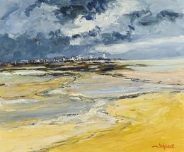 Peinture, Orage en baie de Somme, Jean Levasseur