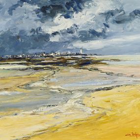 Painting, Orage en baie de Somme, Jean Levasseur