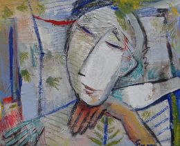 Painting, Printemps, début de journée dans le jardin, Philippe Fissore