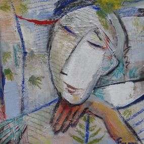 Painting, Printemps, début de journée dans le jardin, Philippe Fissore