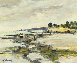 Painting, Pointe de Locquirec, Jean Levasseur