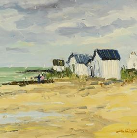 Gemälde, Plage d'Asnelles, Jean Levasseur