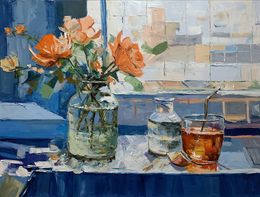 Painting, Morning Reflections, Schagen Vita