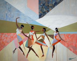 Painting, The Dance of Friendship, Barbara Schaumann