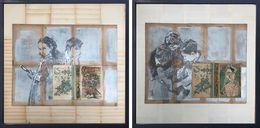Painting, Después de la Data, Diptych, Ivan Castiblanco