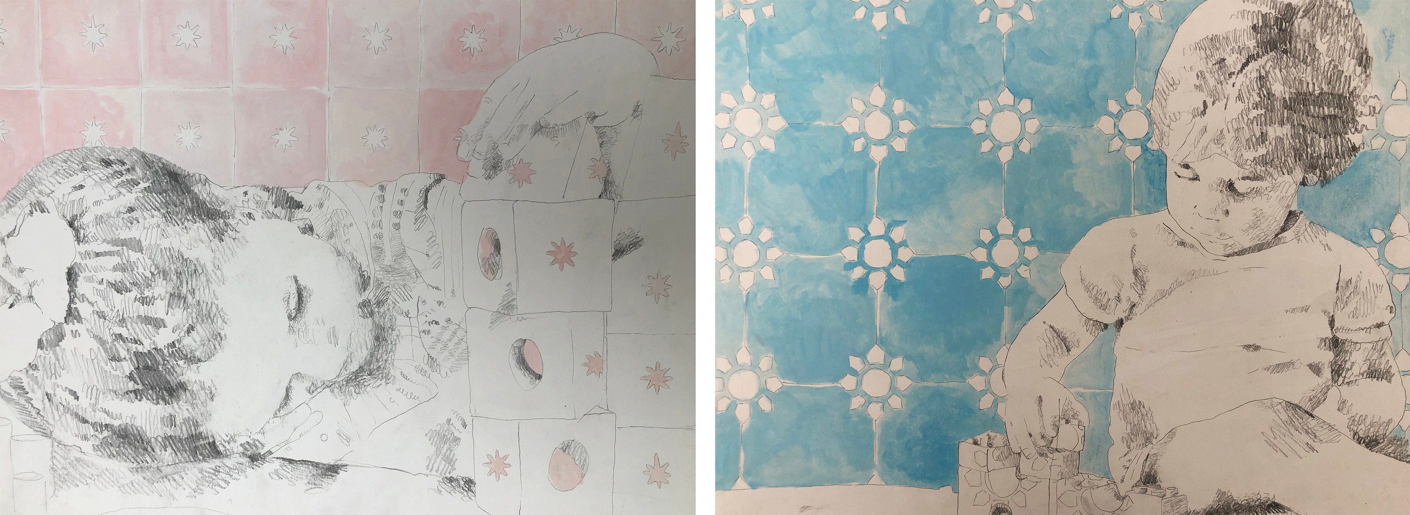 Ivan Castiblanco, Posdata Admiración and Apreciación, Diptych. From the Posdata series Ivan Castiblanco, Posdata Admiración and Apreciación, Diptych. From the Posdata series
