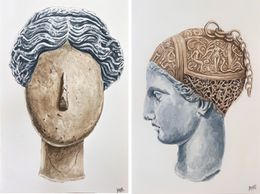 Dessin, Doble Standard 17 and 14 Diptych. From The Doble Standard Series., James Bonachea