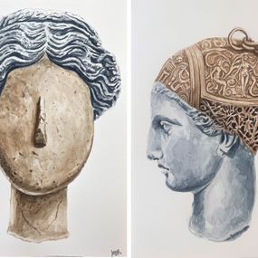 Dessin, Doble Standard 17 and 14 Diptych. From The Doble Standard Series., James Bonachea