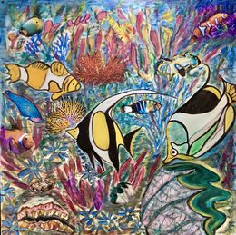 Peinture, Fishs life in the reef, Catherine Clare