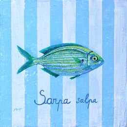 Sculpture, Sarpa salpa - Boîte à clé, Aurélie Trabaud