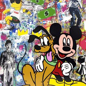 Painting, Pink Balloon (Mickey Mouse), Jozza